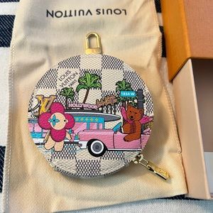 Louis Vuitton Round Coin Purse Christmas Animation 2021 Hollywood Bag Charm